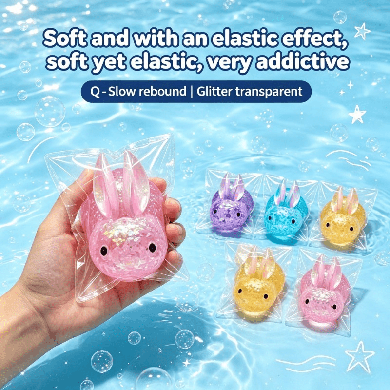 Squishy Simulated Jelly Bunny Squeeze Toy